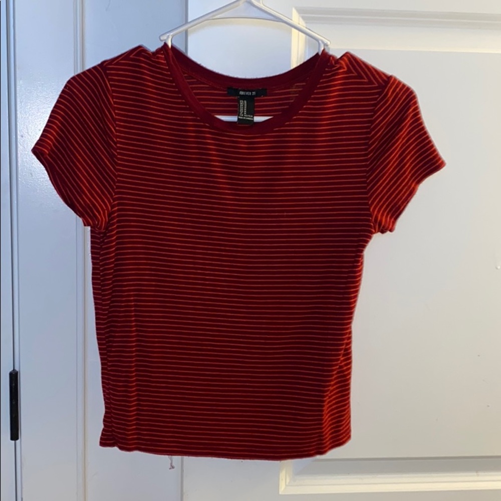 Forever 21 Red Striped tee